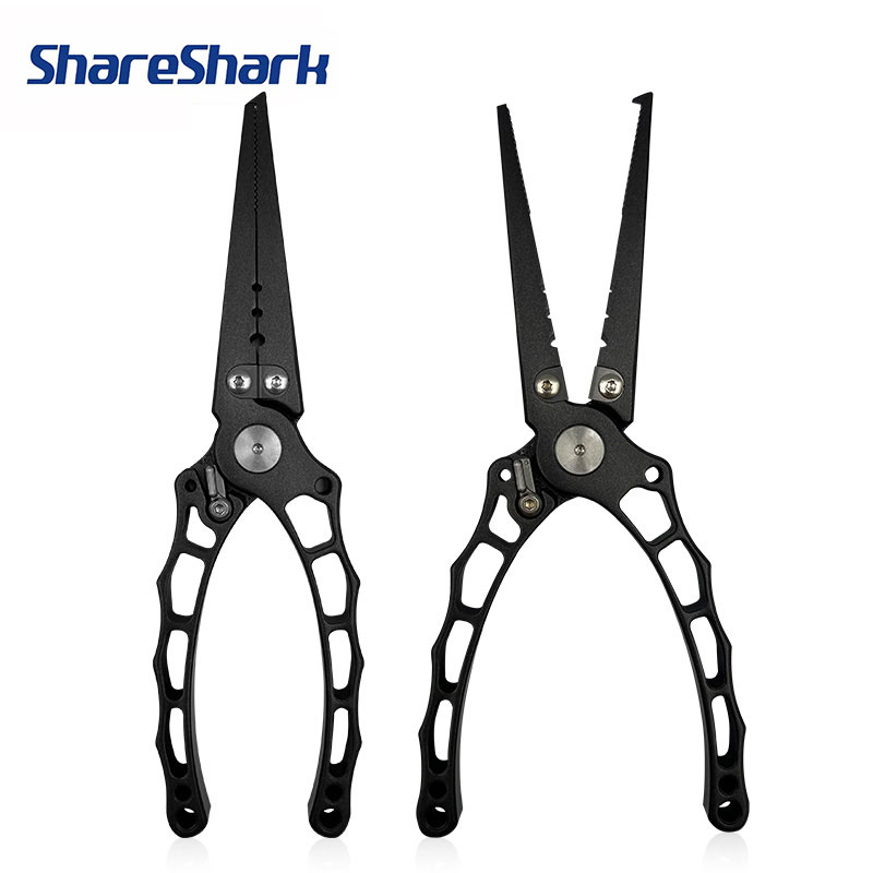 Baitcasting Reel - ShareShark Multifunctionele Visserijtang van RVS, Corrosiebestendig,