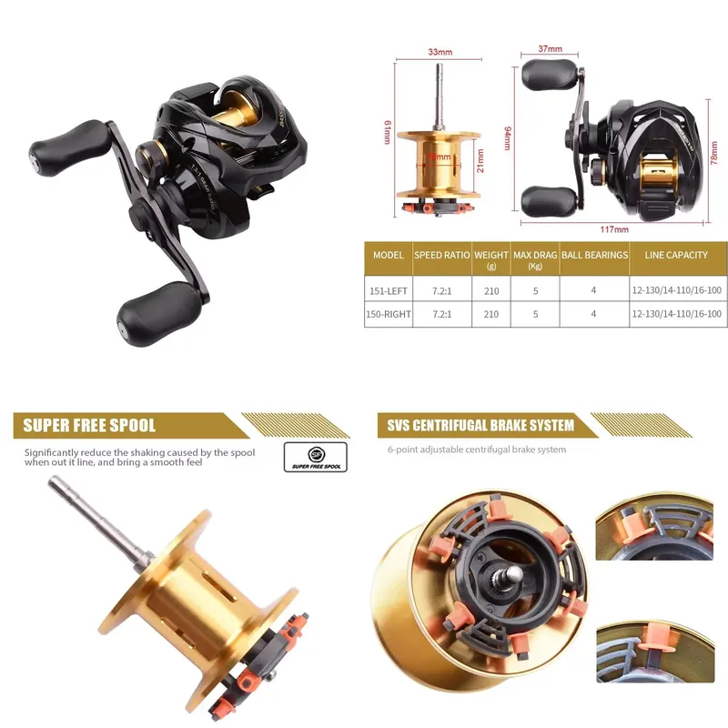 Bass One Xt 151 150 vismolen,  - Baitcasting Reel recensie en prijs